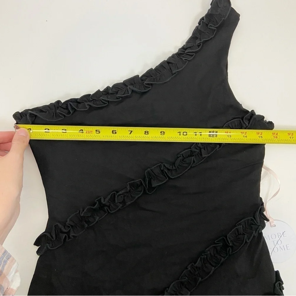 More To Come Camila One Shoulder Dress in Black Size S